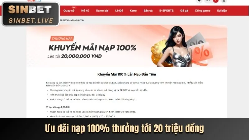 Khuyến mãi chào mừng thành viên mới VN168